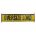 Oversize Load Sign (18" X 84"), Mesh with E-Z Hook Bungees - Truck & Trailer Size